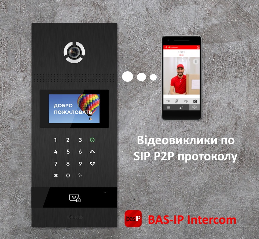 BAS-IP AA-12FB видео вызовы на смартфон